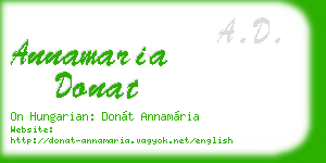 annamaria donat business card