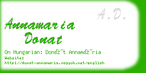 annamaria donat business card